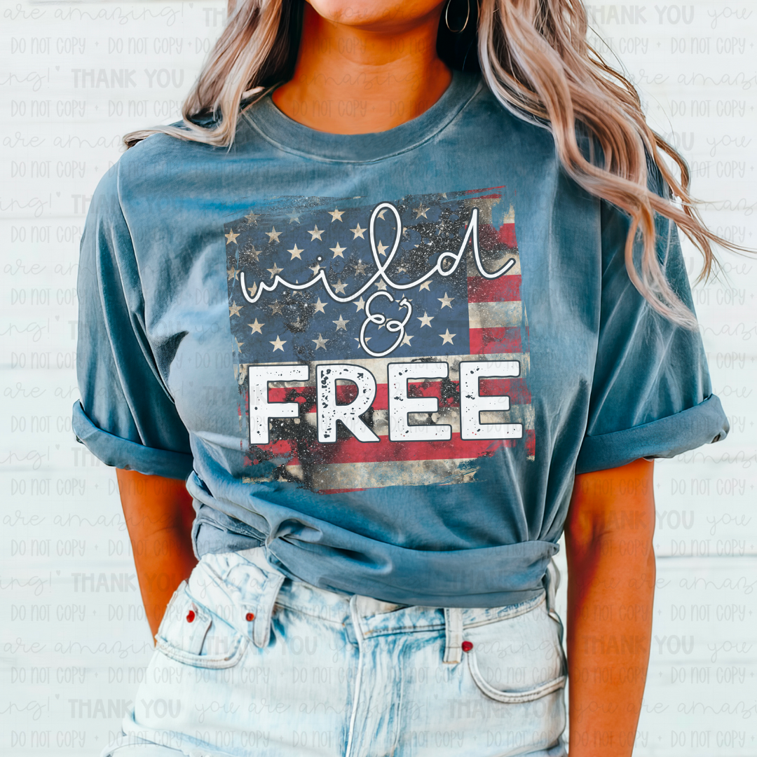 Wild And Free PNG Digital Design (Instant Download)