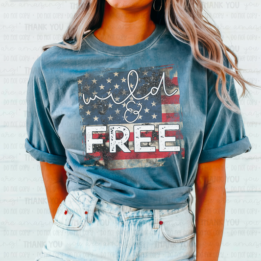 Wild And Free PNG Digital Design (Instant Download)