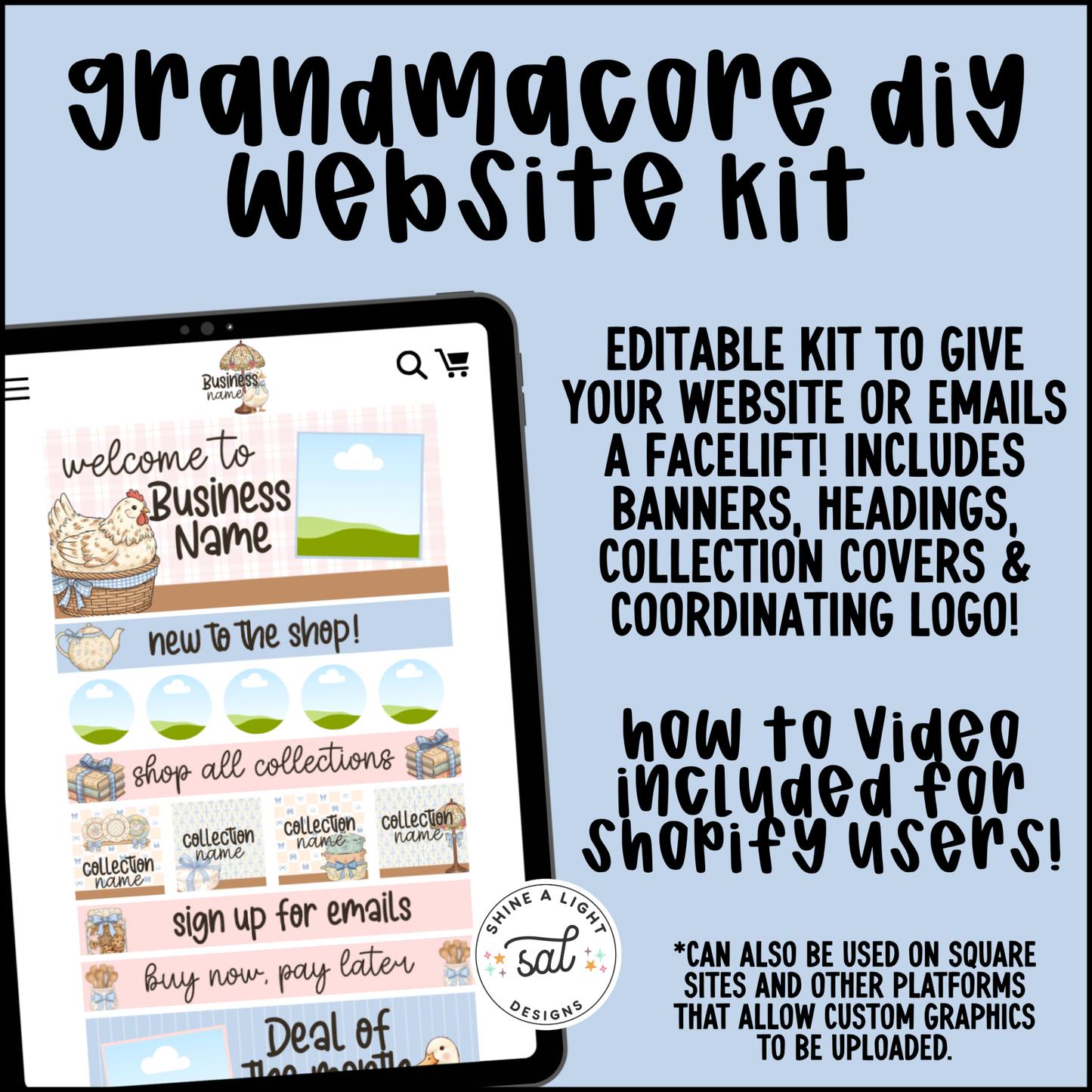 Grandmacore 2026 Website + Email Kit