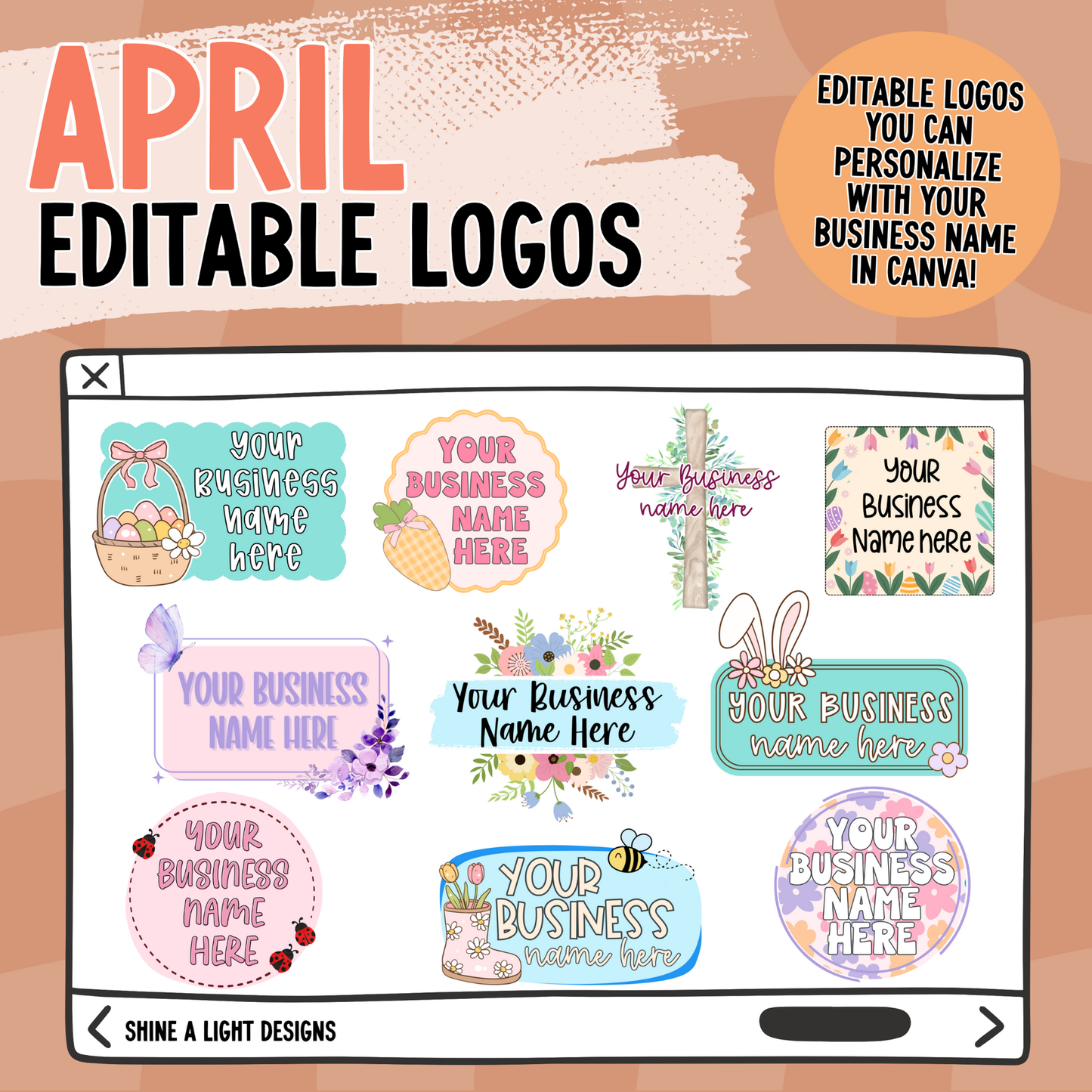 April 2025 Editable Logos *Requires Canva Pro