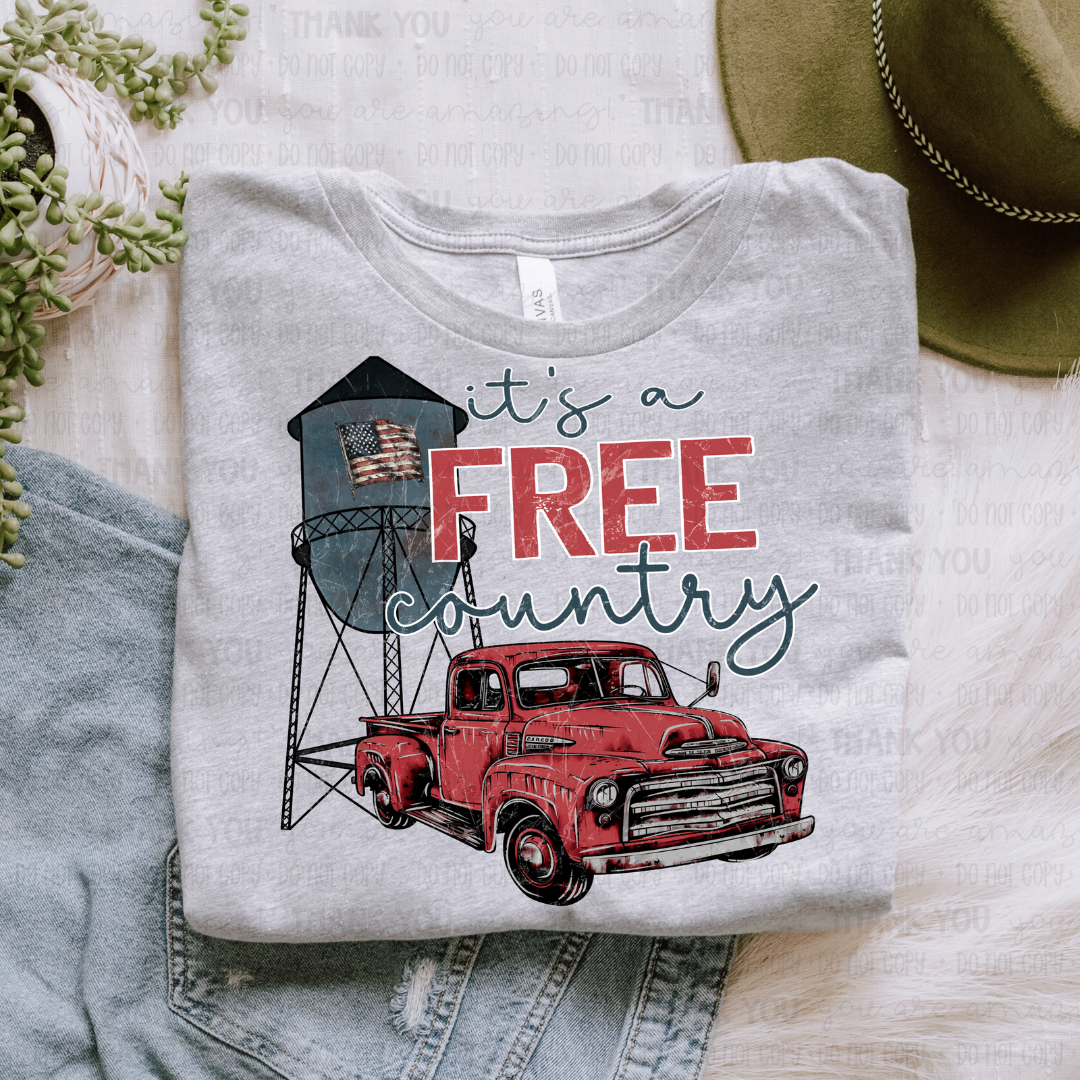 It's A Free Country PNG Digital Design (Instant Download)