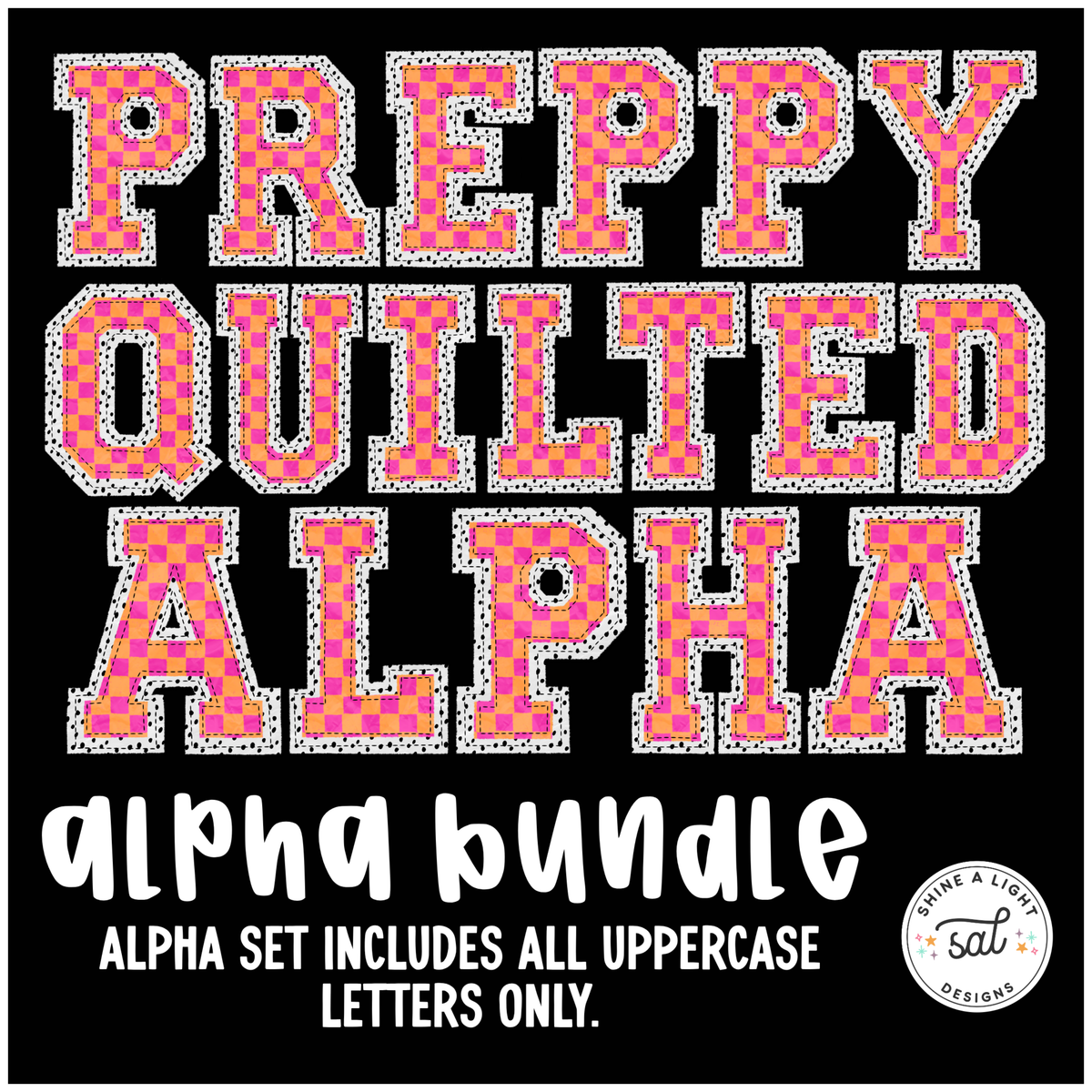 Preppy Quilted PNG Alpha Set