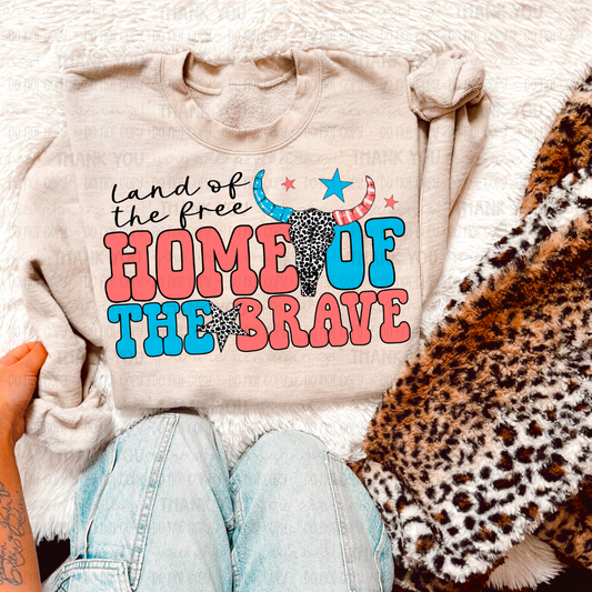 Land Of The Free Home Of The Brave PNG Digital Design (Instant Download)