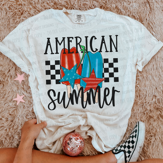 American Summer PNG Digital Design (Instant Download)