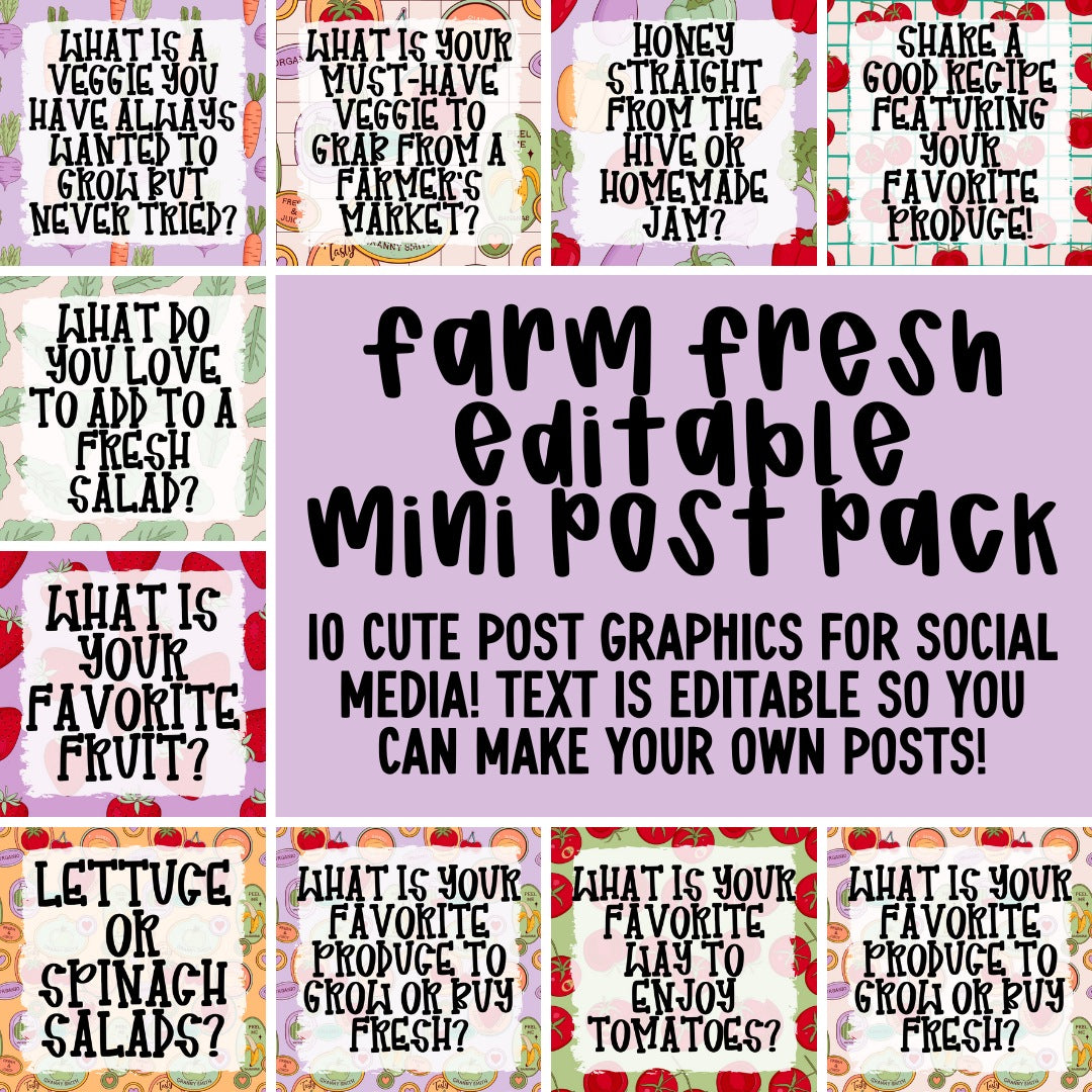 Farm Fresh Mini Post Pack