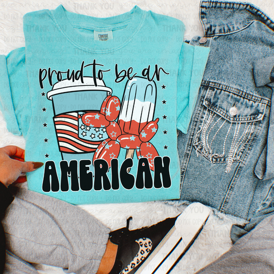 Proud To Be An American PNG Digital Design (Instant Download)