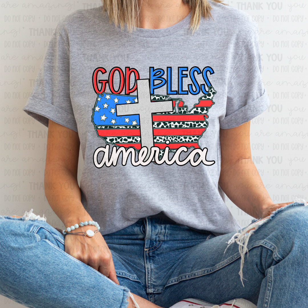 God Bless America PNG Digital Design (Instant Download)