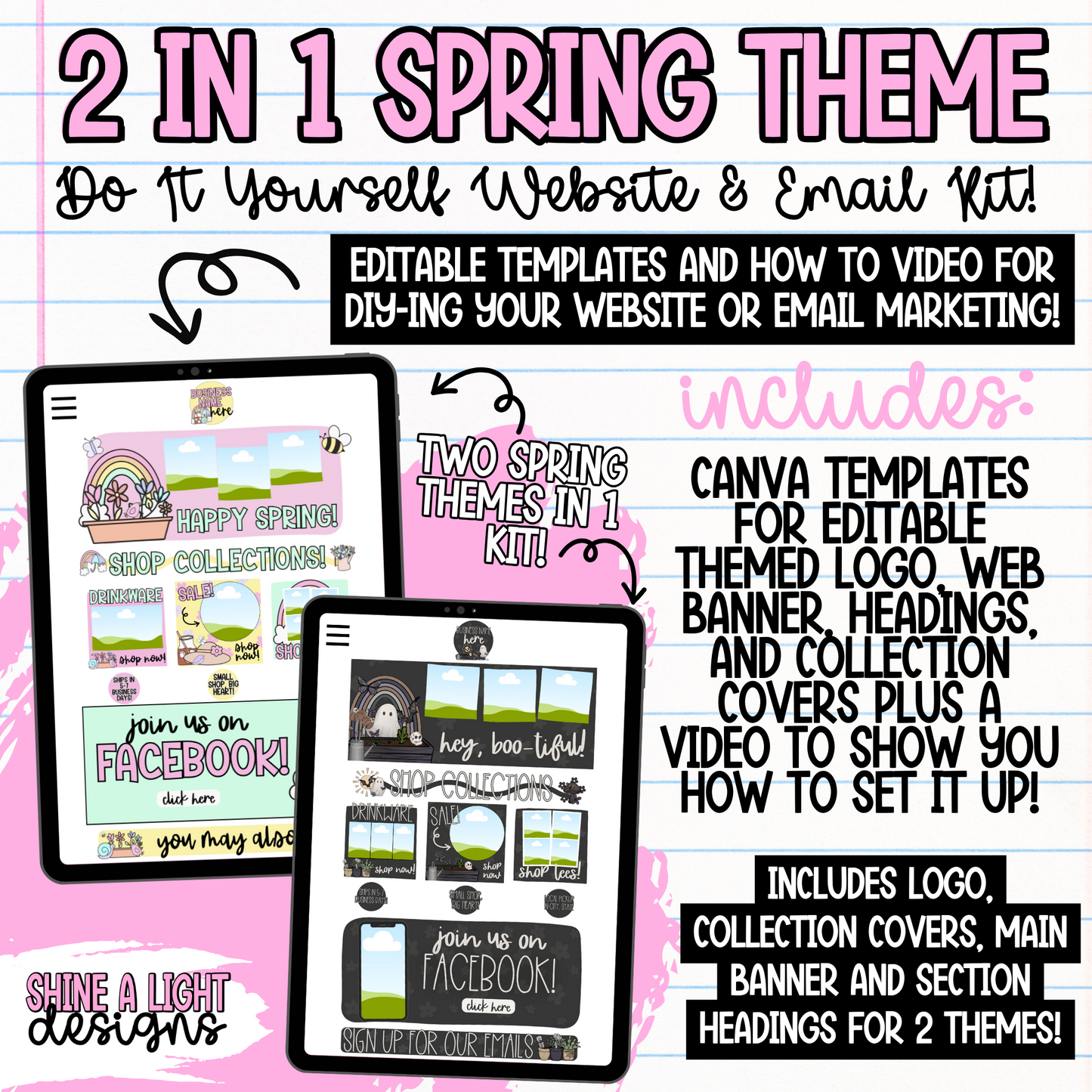 Spring 2 in 1 DIY Website + Email Kit