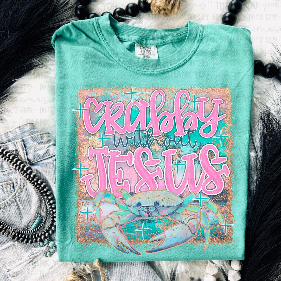 Crabby Without Jesus PNG Digital Design (Instant Download)