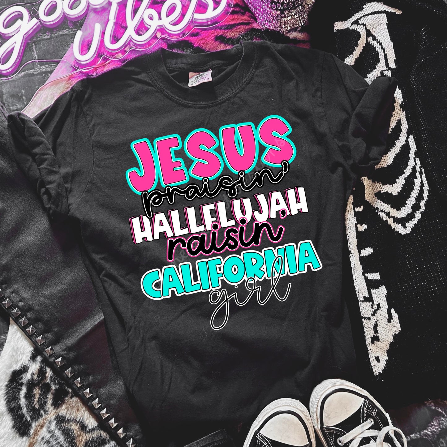 Jesus Praisin' Hallelujah Raisin' *STATE NAME* Girl Digital Design