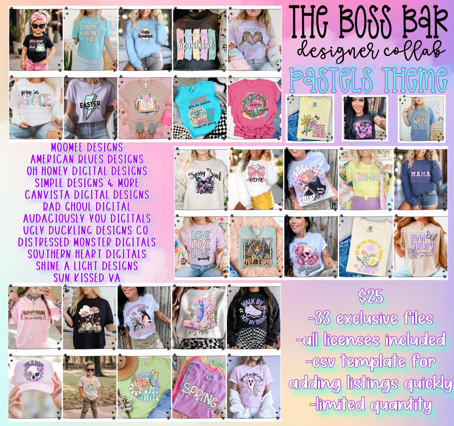 The Boss Bar March Collab - Pastel