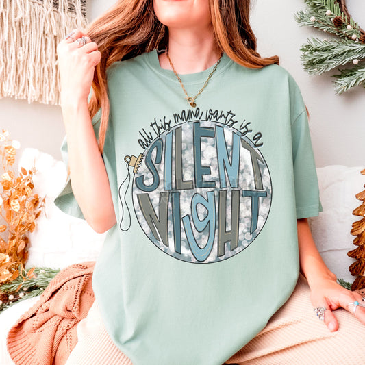 Silent Night Digital Download PNG