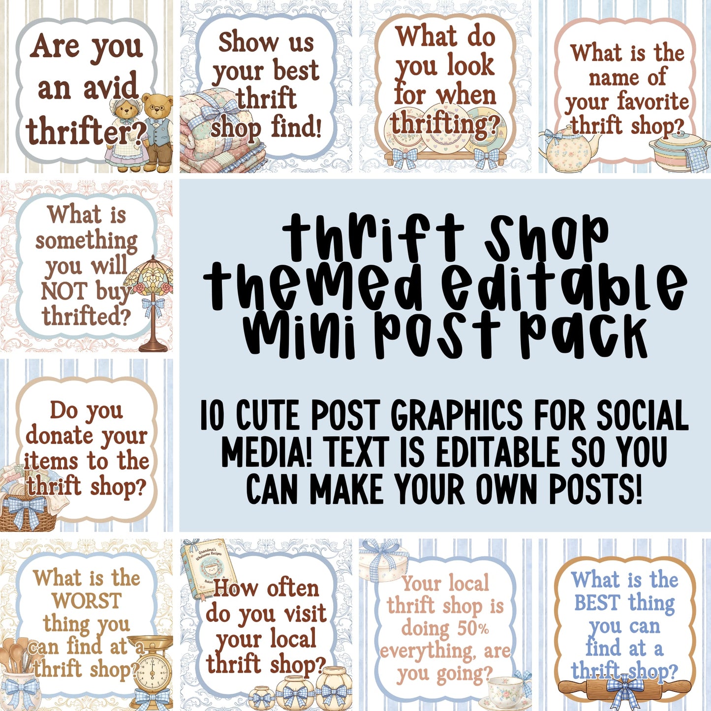 Thrift Shop Mini Post Pack