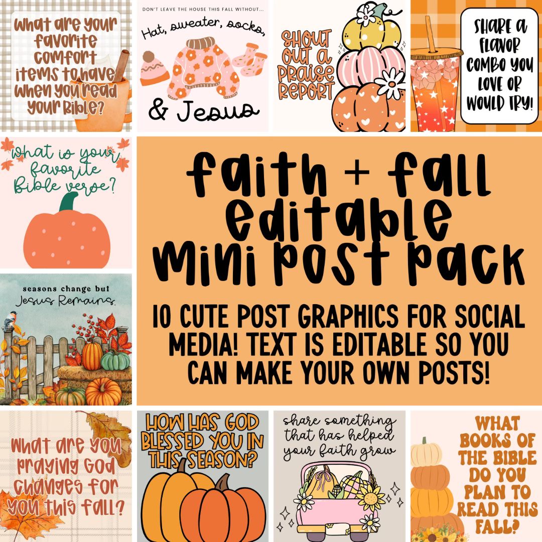 Faith + Fall Mini Post Pack