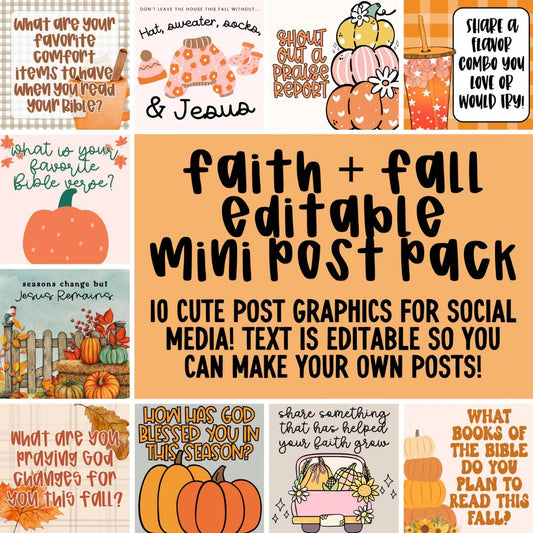 Faith + Fall Mini Post Pack