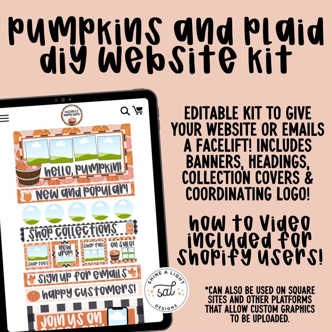 Pumpkins And Plaid 2025 Website + Email Kit
