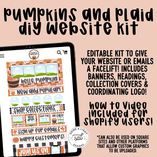 Pumpkins And Plaid 2025 Website + Email Kit