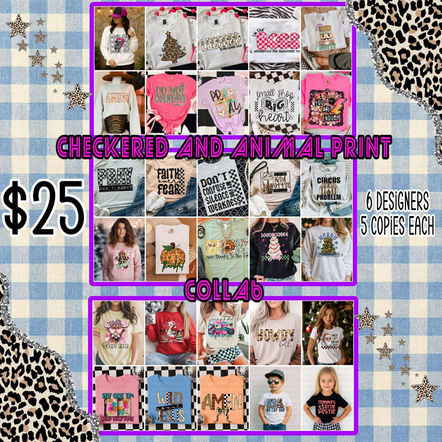 The Boss Bar October Collab - Checks + Animal Print