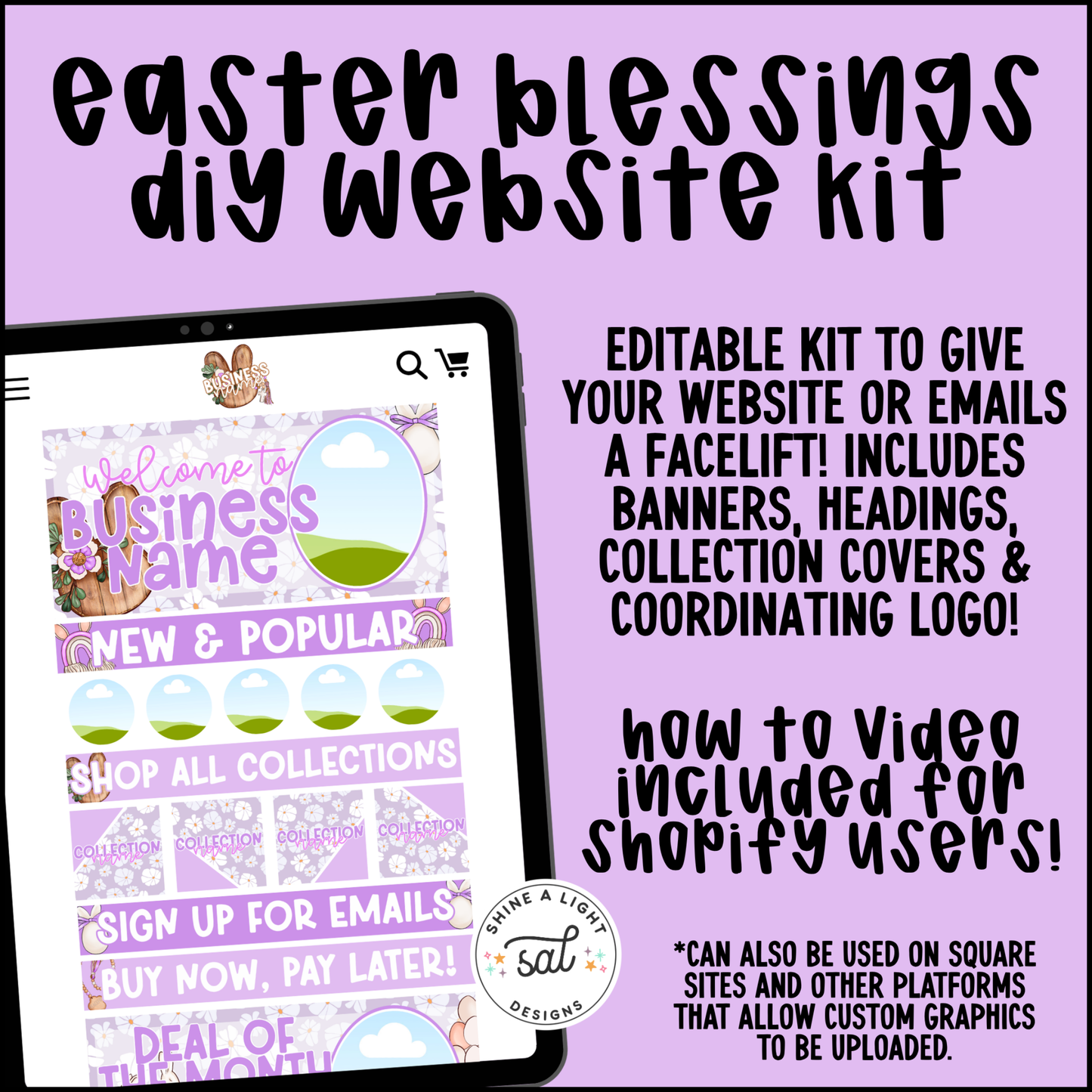 Easter Blessings 2026 Website + Email Kit
