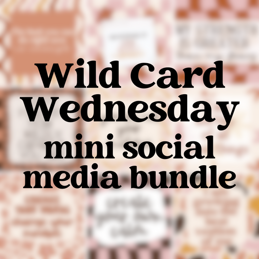 Wildcard Wednesday August 14th (MINI SOCIAL MEDIA BUNDLE)