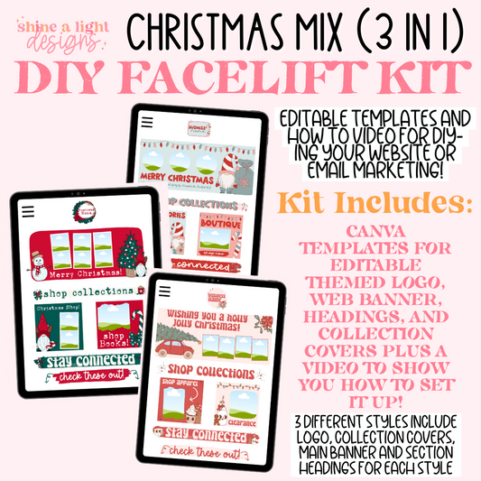 Christmas Themed DIY Website + Email Kit