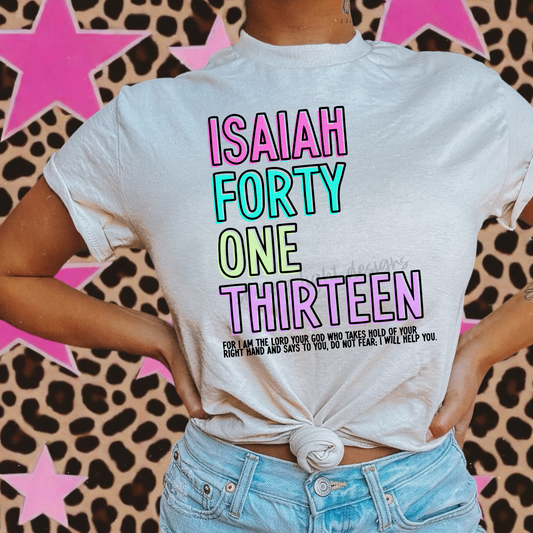 Isaiah 41:13 Bright Halftone Digital Download PNG