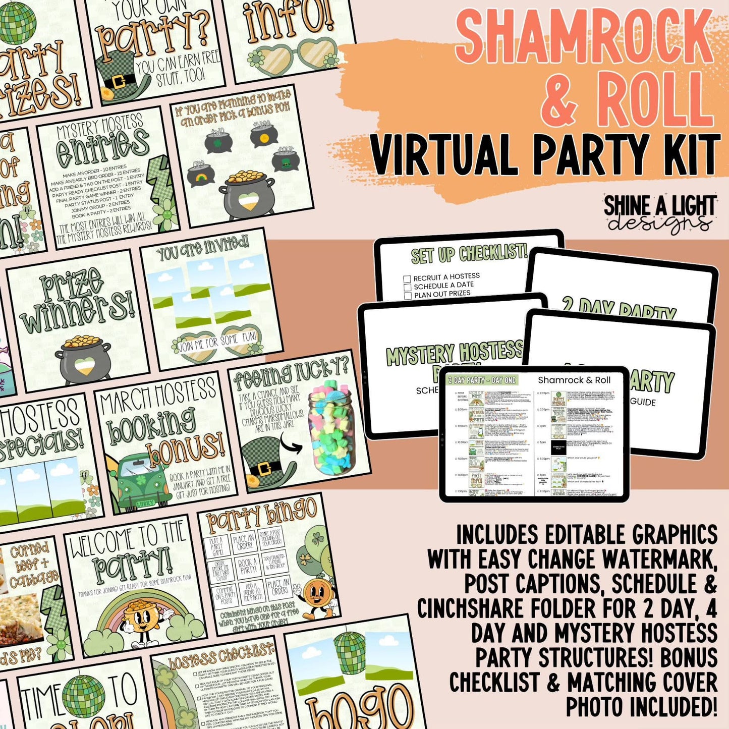 Shamrock & Roll Virtual Party Kit (2025)