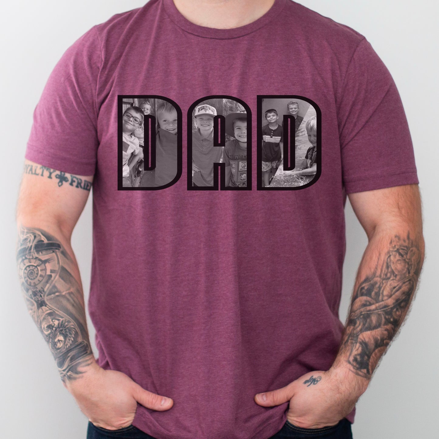 Custom Grayscale Photo Collage Mama/Other Title DIGITAL FILE ONLY