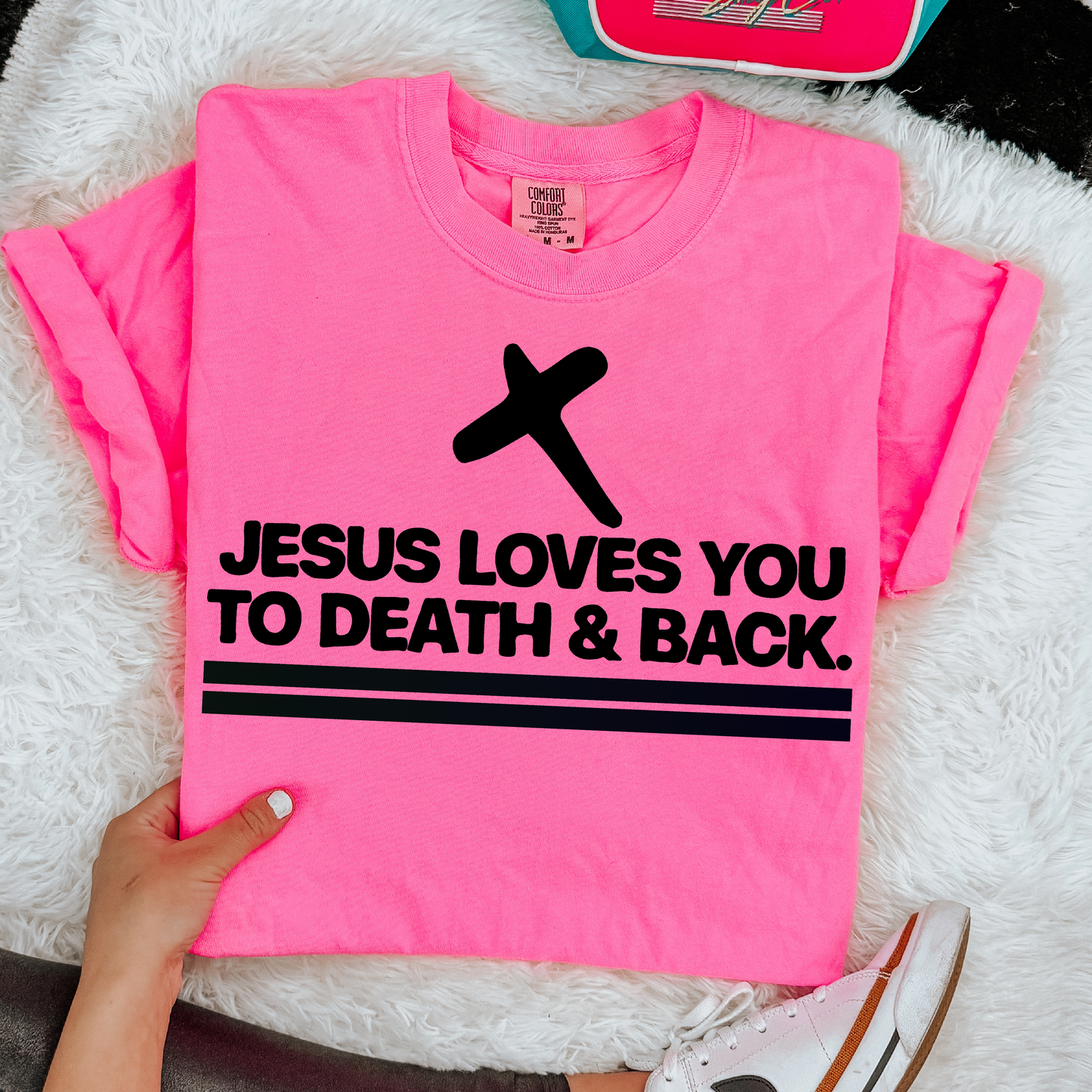Jesus Loves You To Death And Back PNG Digital Design (Instant Download)