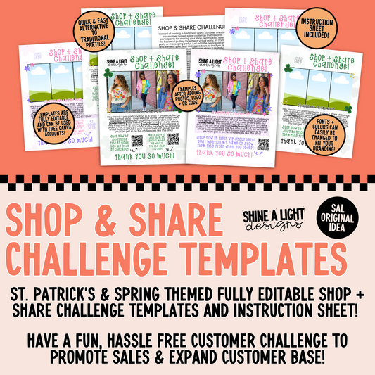 St. Patrick's Day + Spring Theme DIY Shop & Share Challenge Template