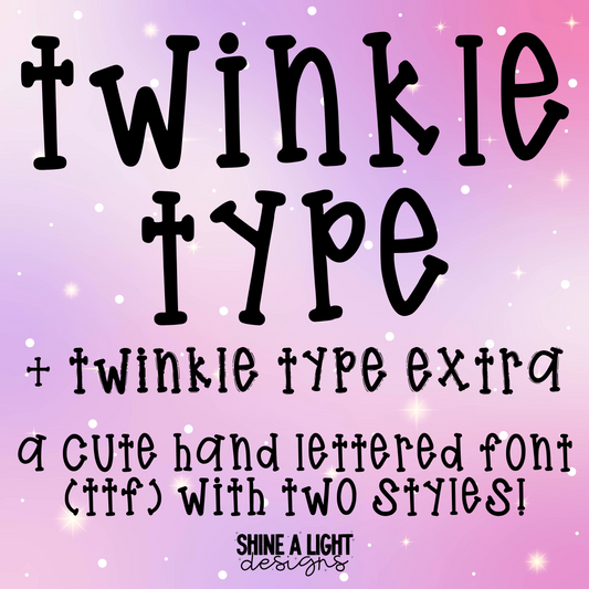 Twinkle Type 2-in-1 Font