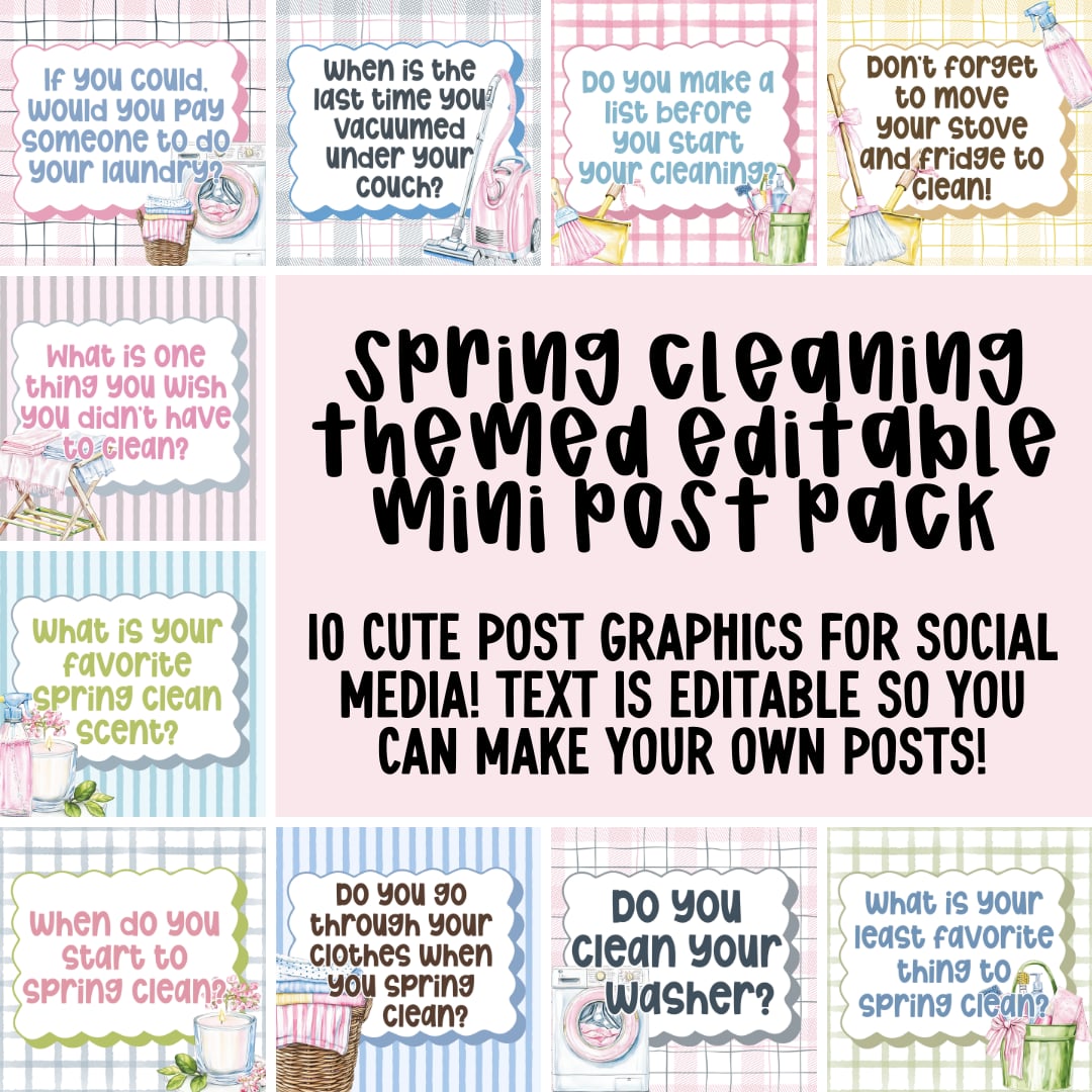 Spring Cleaning Mini Post Pack