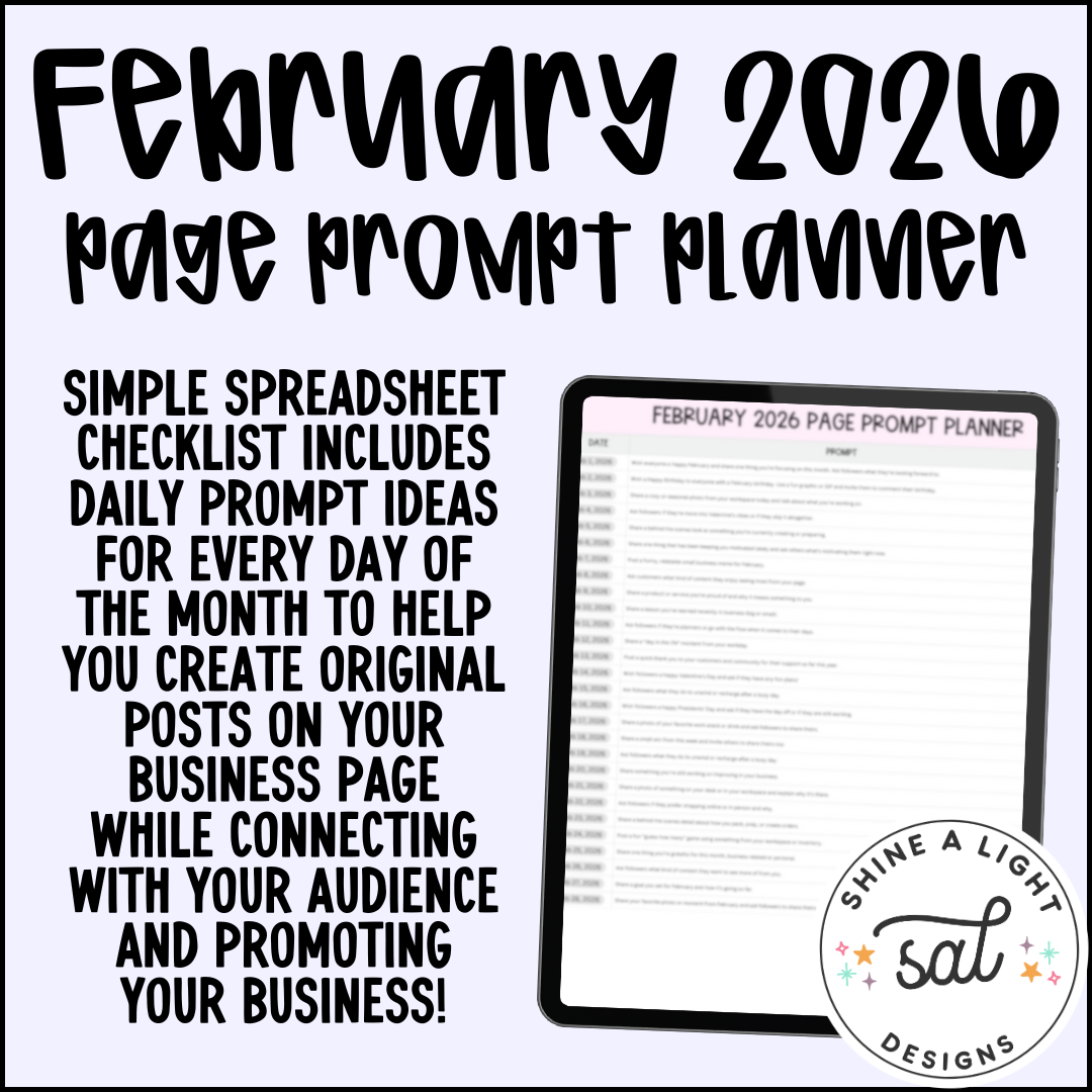 February 2026 Page Prompt Planner
