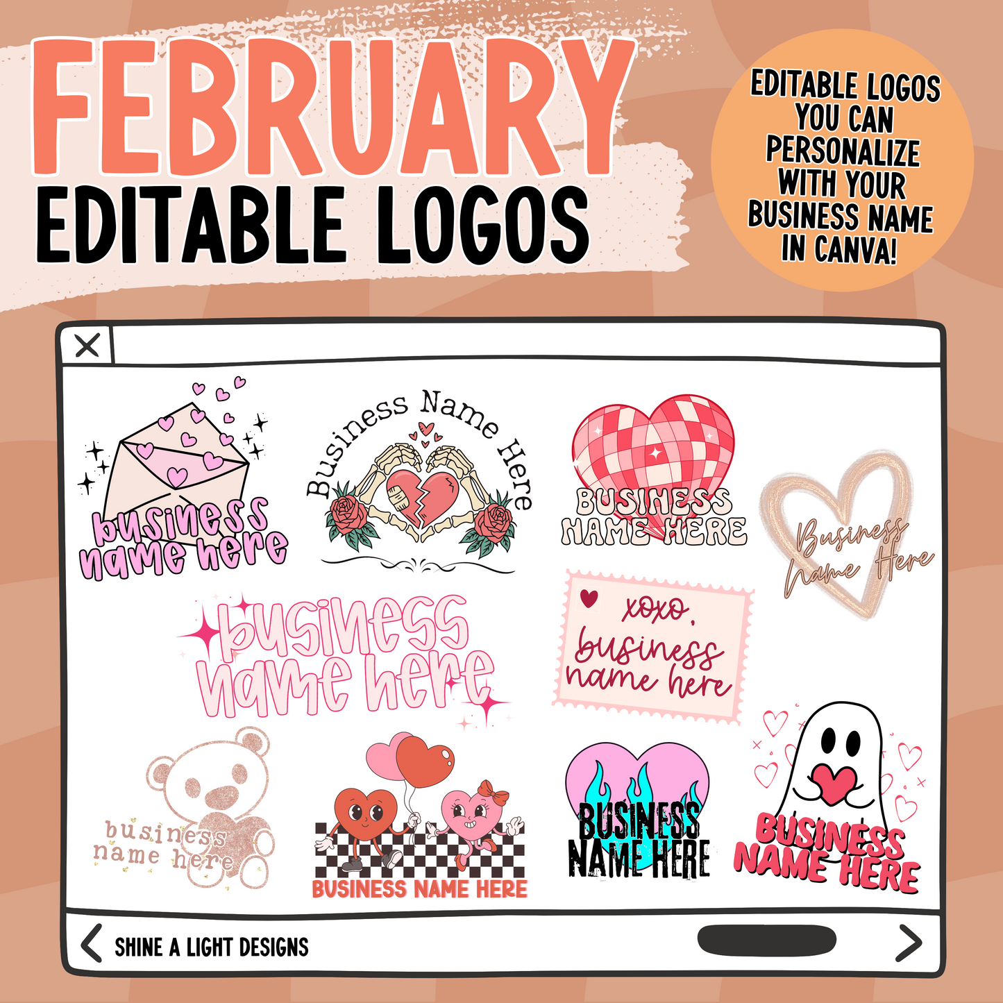 February 25 Editable Logos *Requires Canva Pro