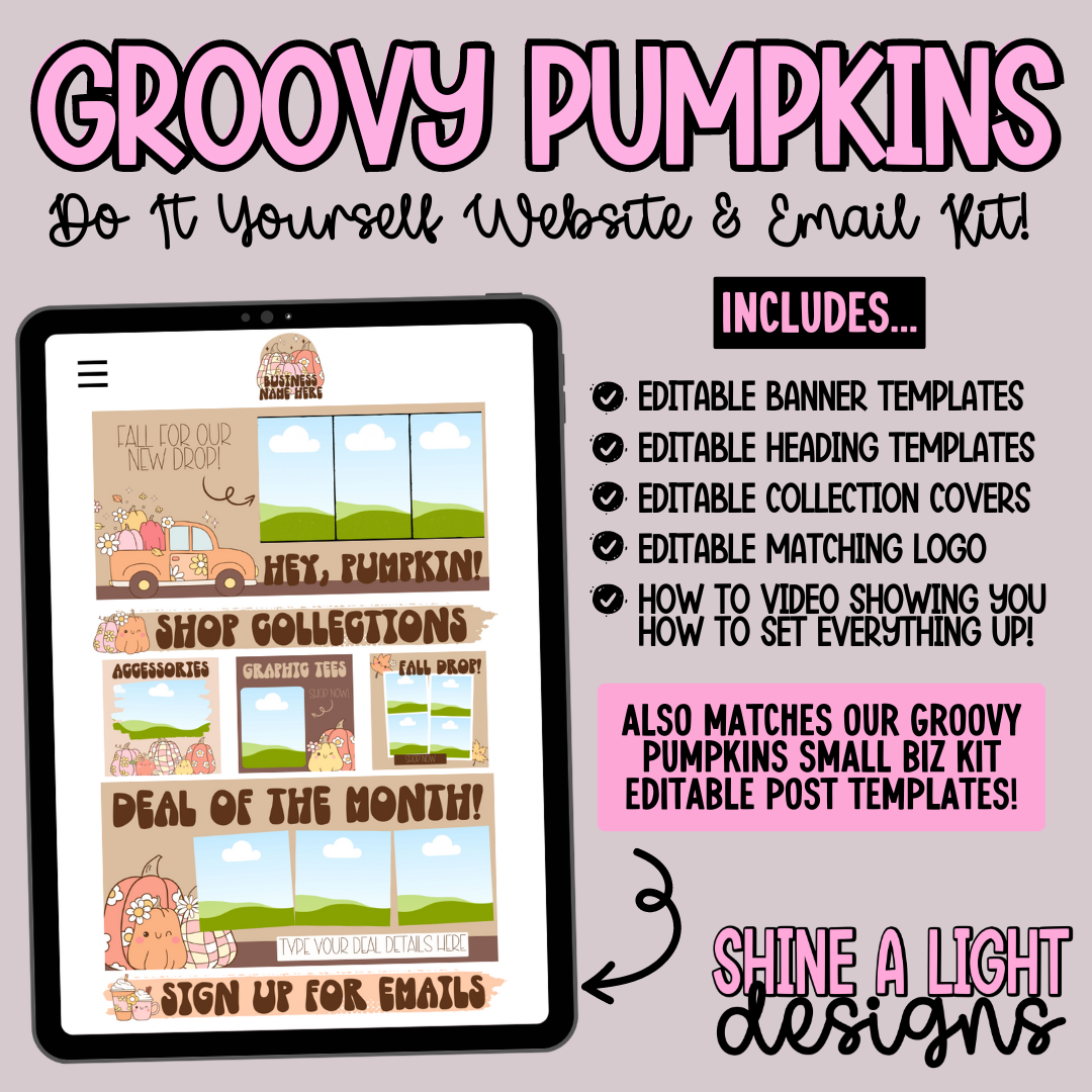 Groovy Pumpkins DIY Website + Email Kit