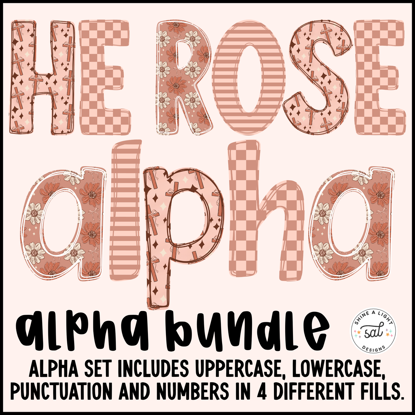 He Rose PNG Alpha Set