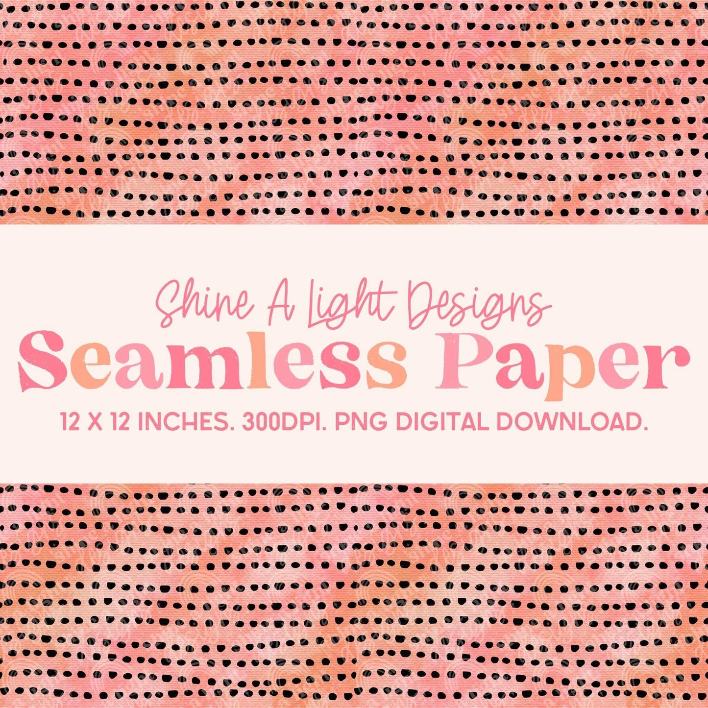 Seamless File Pink Orange Dots Digital