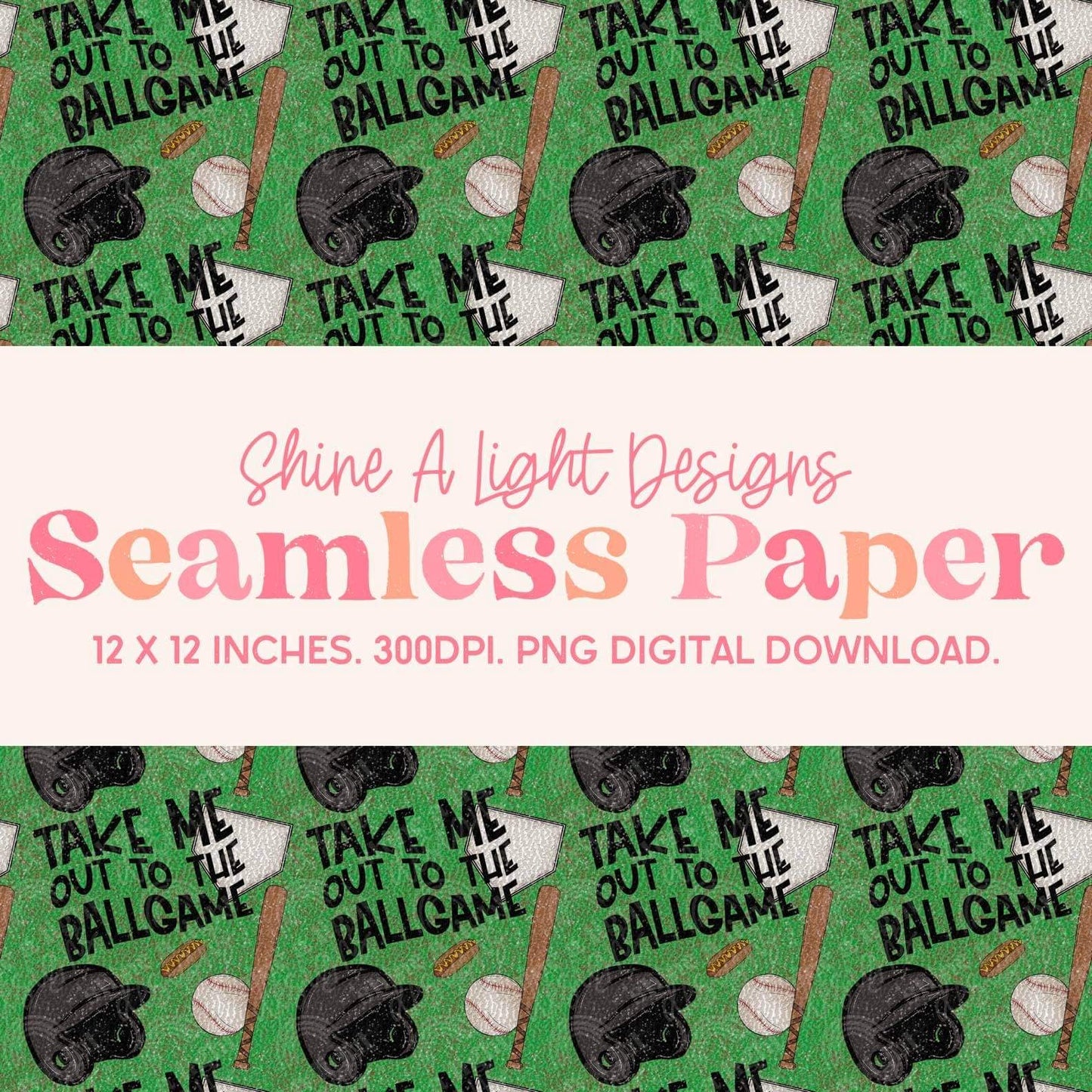 Seamless File Take Me Out To The Ballgame Digital