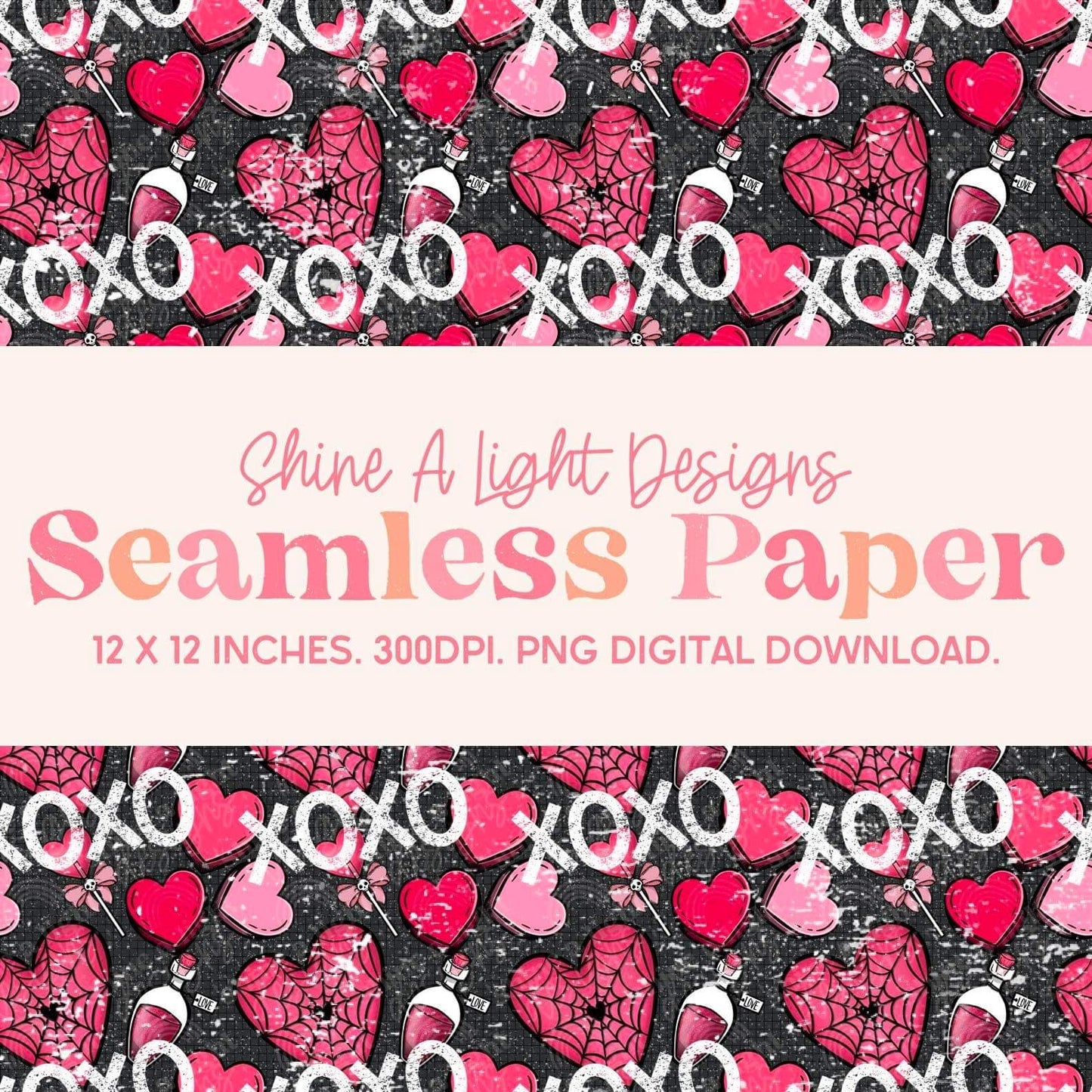 Seamless File XOXO Web Digital Download