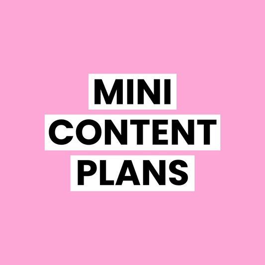 Mini Content Plans for Business Groups! (Graphics + Verbiage)