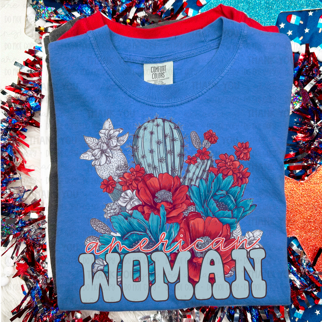 American Woman PNG Digital Design (Instant Download)