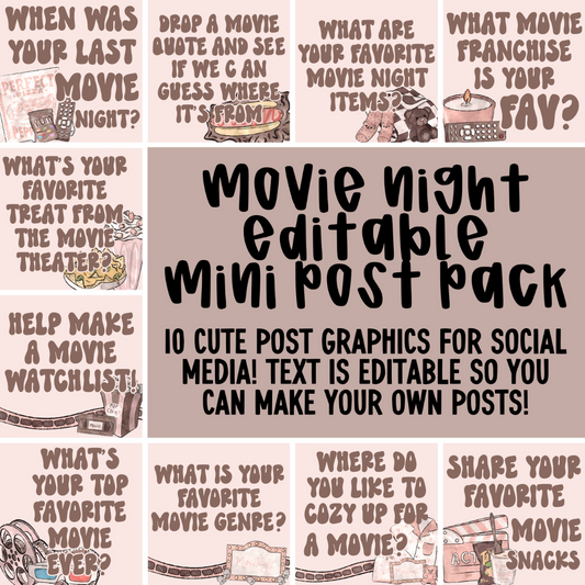 Movie Night Mini Post Pack