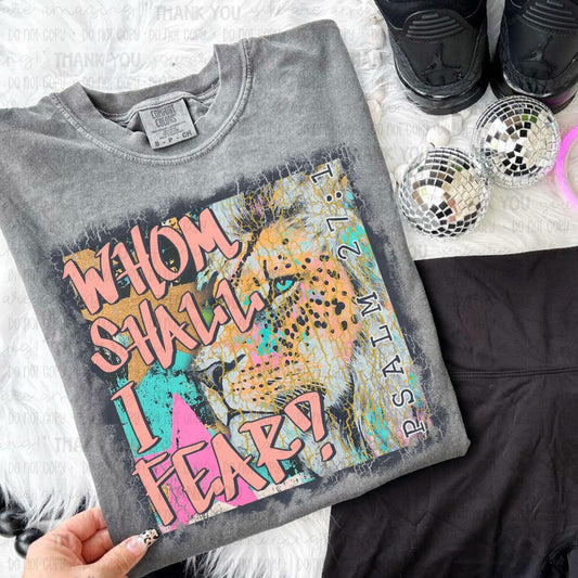 Whom Shall I Fear PNG Digital Design (Instant Download)