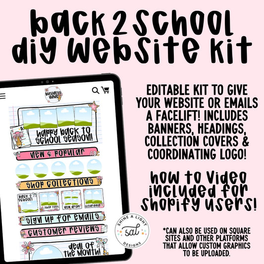 Back 2 School 2025 Website + Email Kit