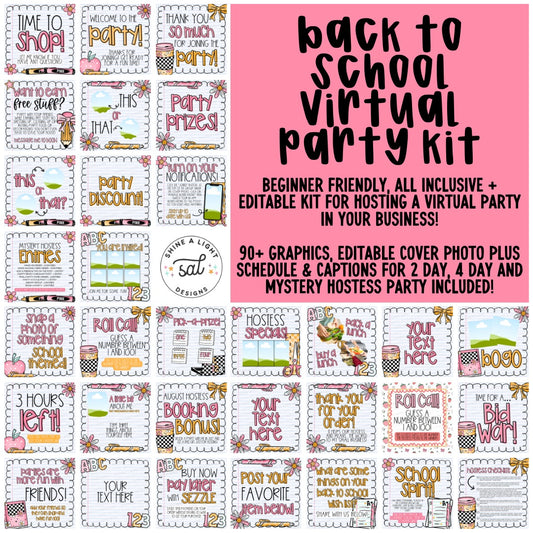 Back 2 School 2025 Virtual Party Kit