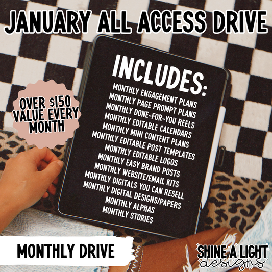 January 2025 Monthly All Access Drive