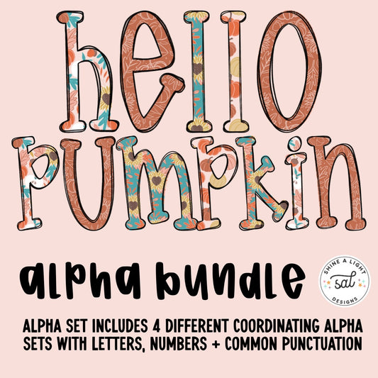 Hello Pumpkin PNG Alpha Set