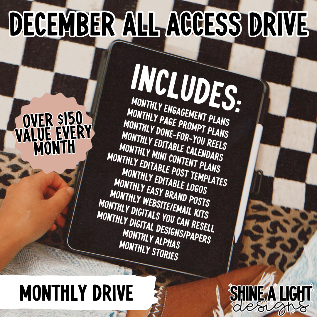 December 2025 Monthly All Access Drive
