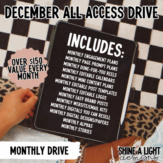 December 2025 Monthly All Access Drive