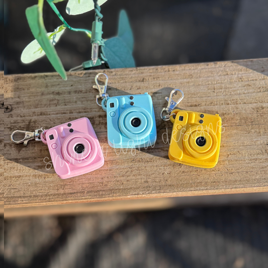Custom Photo Camera Keychain Fidget | Personalized Mini Camera Keychain | Clicker Photo Reveal Fidget